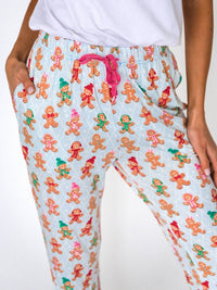 Rufflebutts - Unisex - Bamboo Gingerbread Buddies Pajama Pants