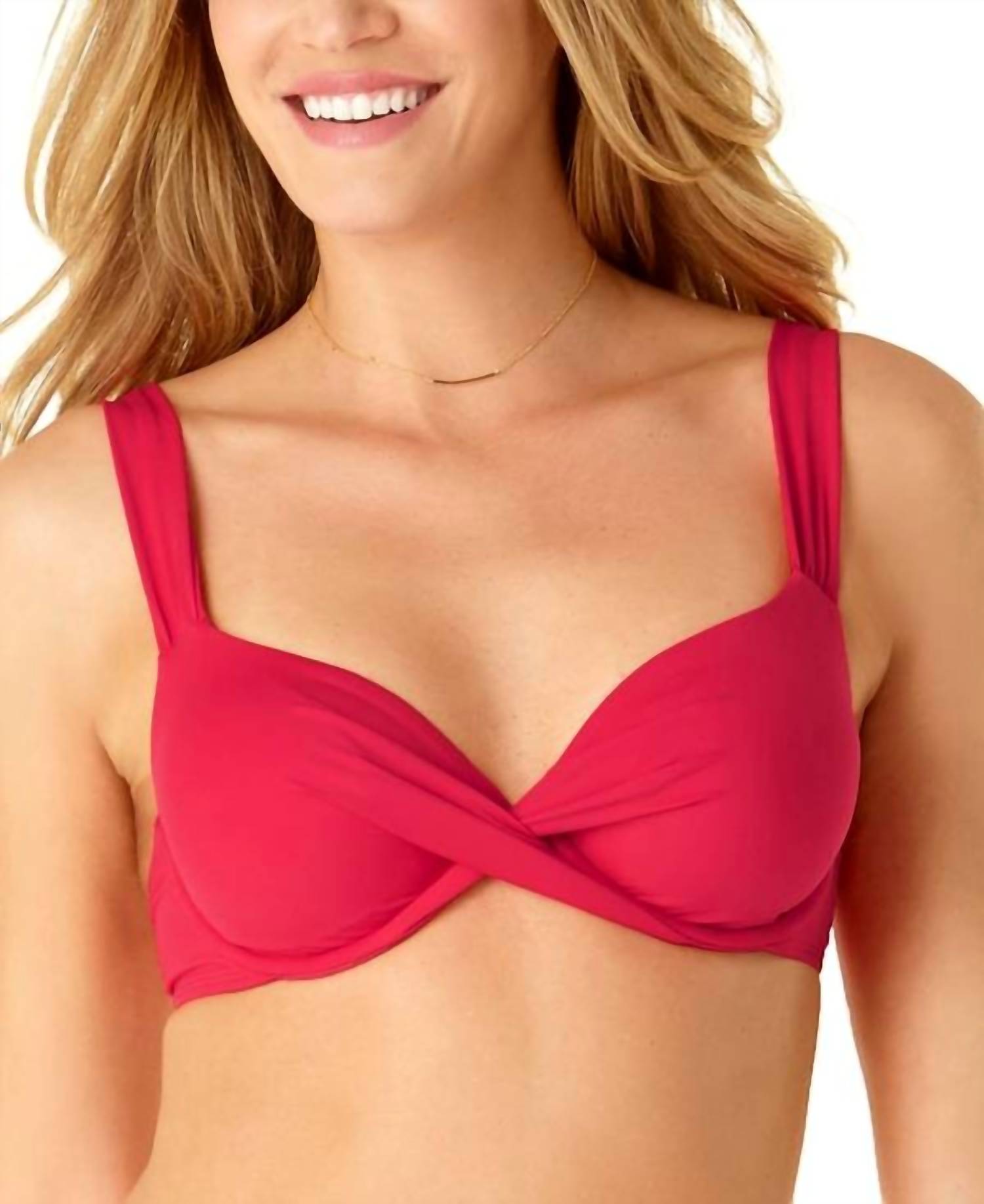 Anne Cole - Twist-front Underwire Bikini Top