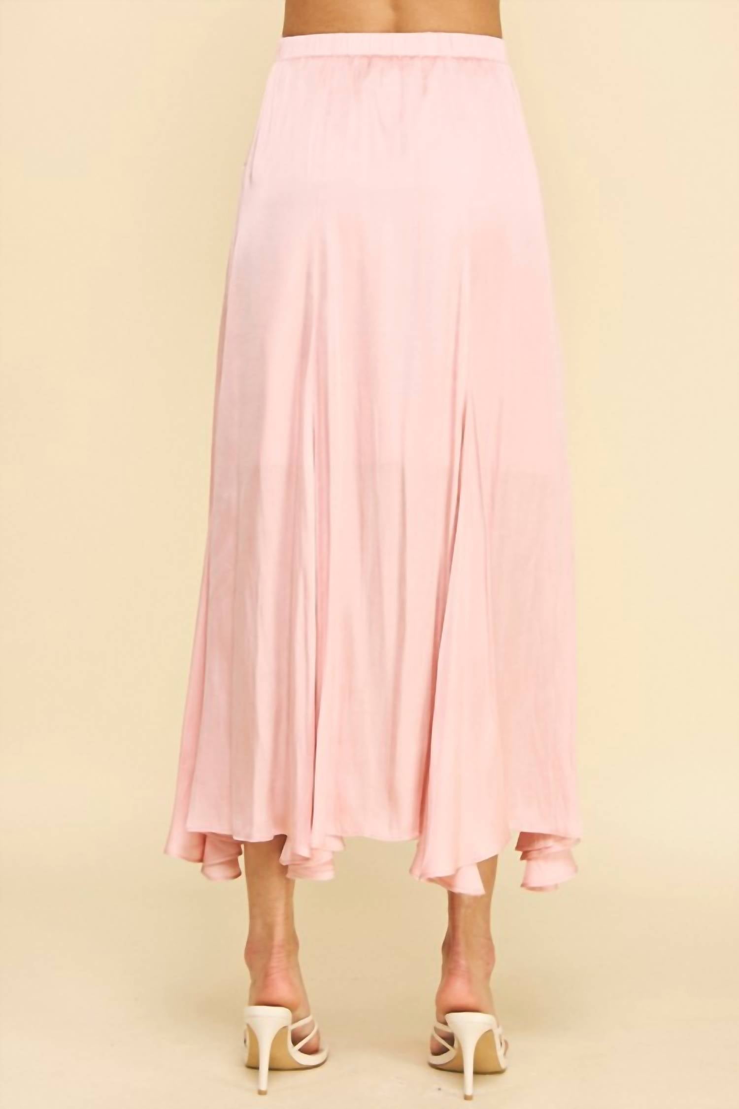 Pinch - Woven Satin Midi Skirt