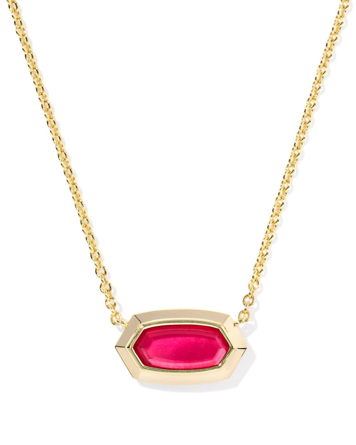 Kendra Scott - Women's Elisa Bezel Short Pendant Necklace