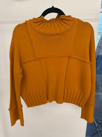 Pier Antonio Gaspari Women's Intaglio Sweater in orange - women's sweater