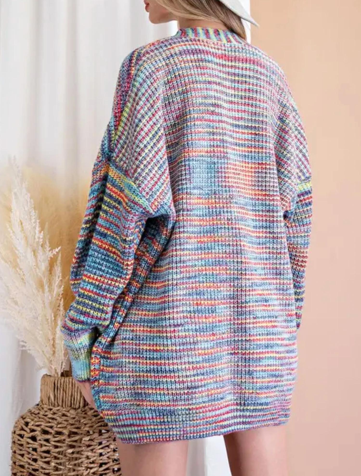 Bestto - OPEN-FRONT KNIT CARDIGAN