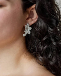 Theia - Women''s Floral Statement Earring