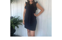 Sundry - Women's Flutter Sleeve Jersey Dress