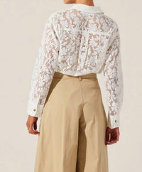 Astr - Tisa Floral Lace Top
