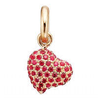 Story Jewellery - Women's Gold Plated Pave Sparkle Heart Charm