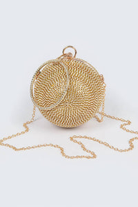 H&D Accessories - Women's Ballin' Purse Studded Round Clutch