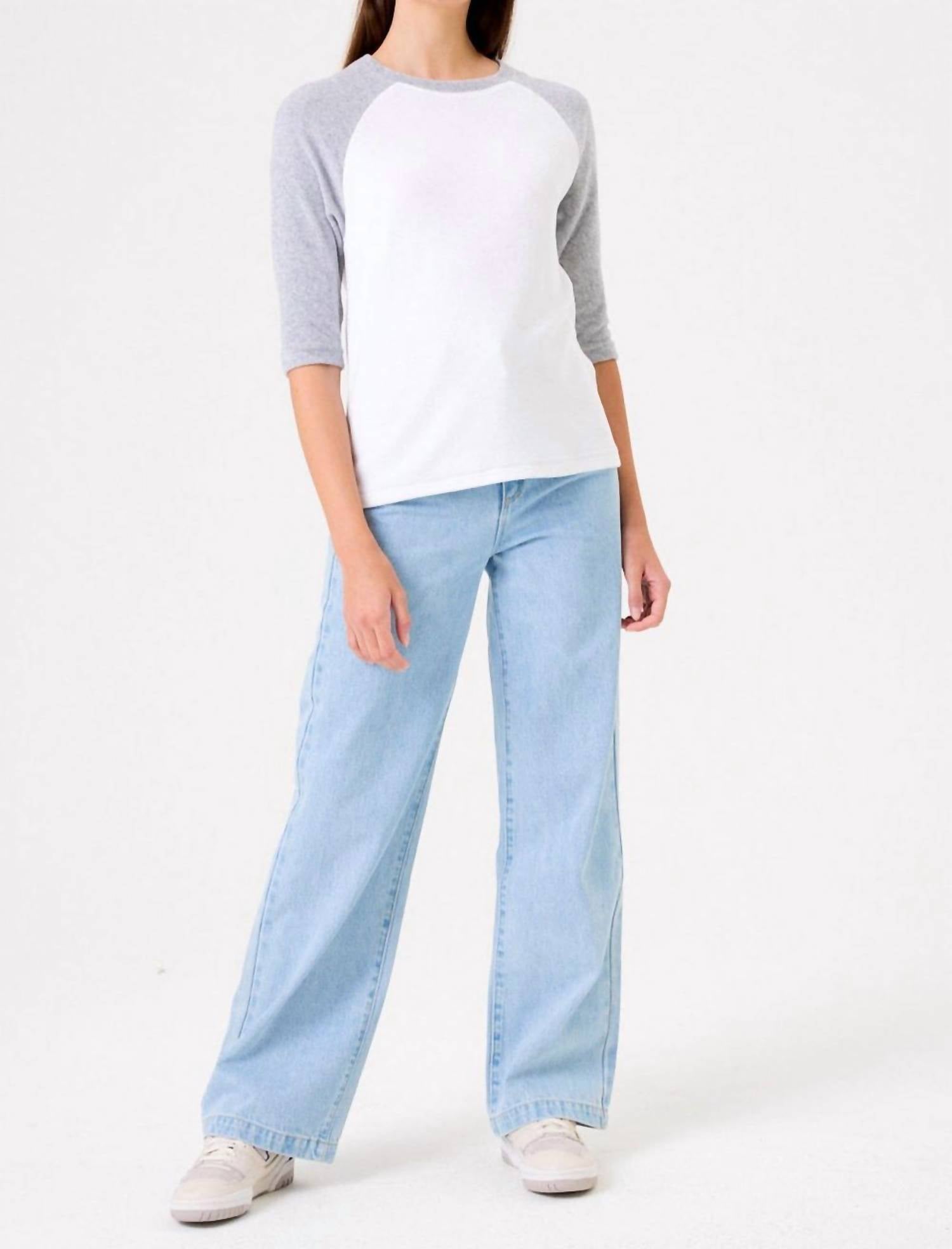 Goldie - Half-sleeve Raglan Jersey Top