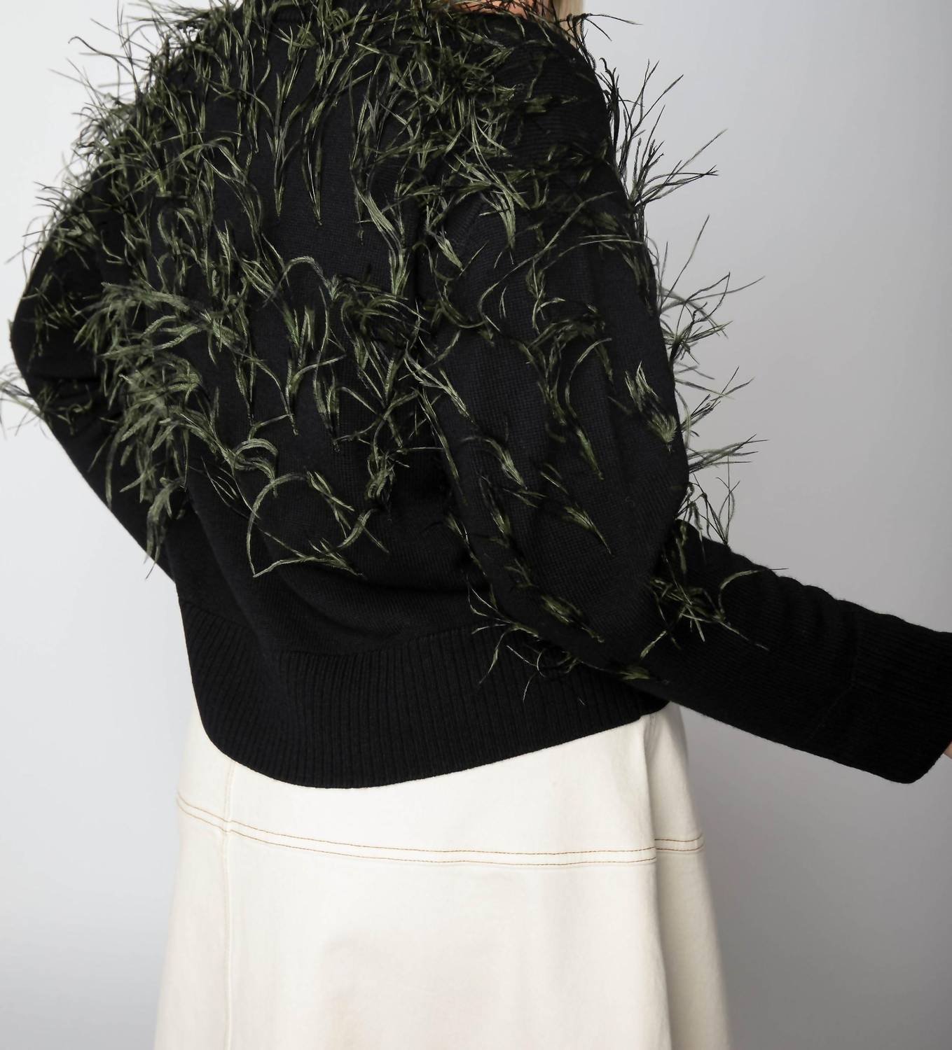 Tanya Taylor - Lexia Feather Sweater - Plus Size