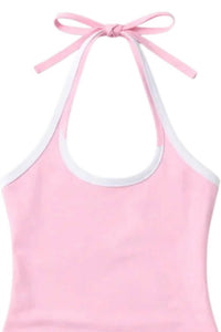 Theme - Girls Mackenzie Halter Mini Dress