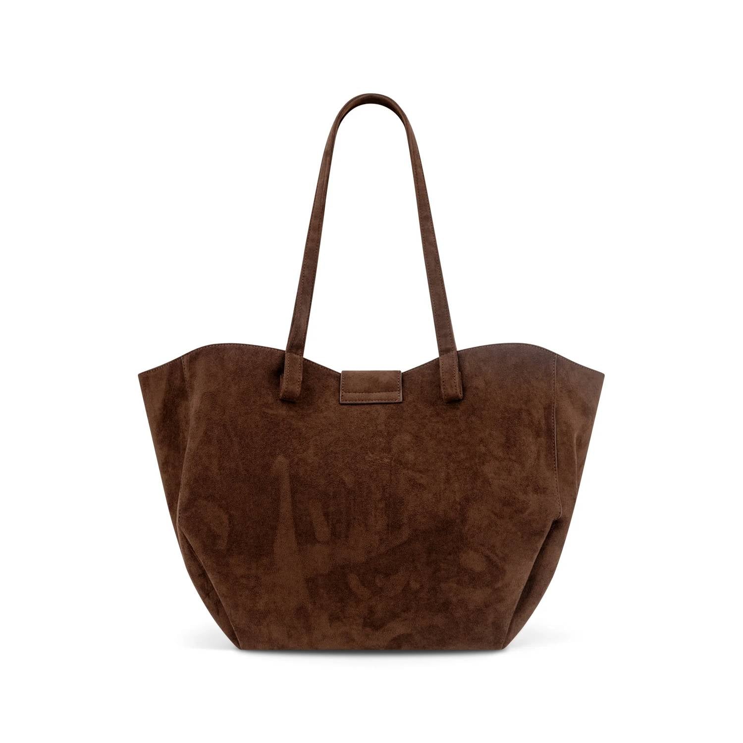 Like Dreams - Women's Harper Lock Suede Tote Bag