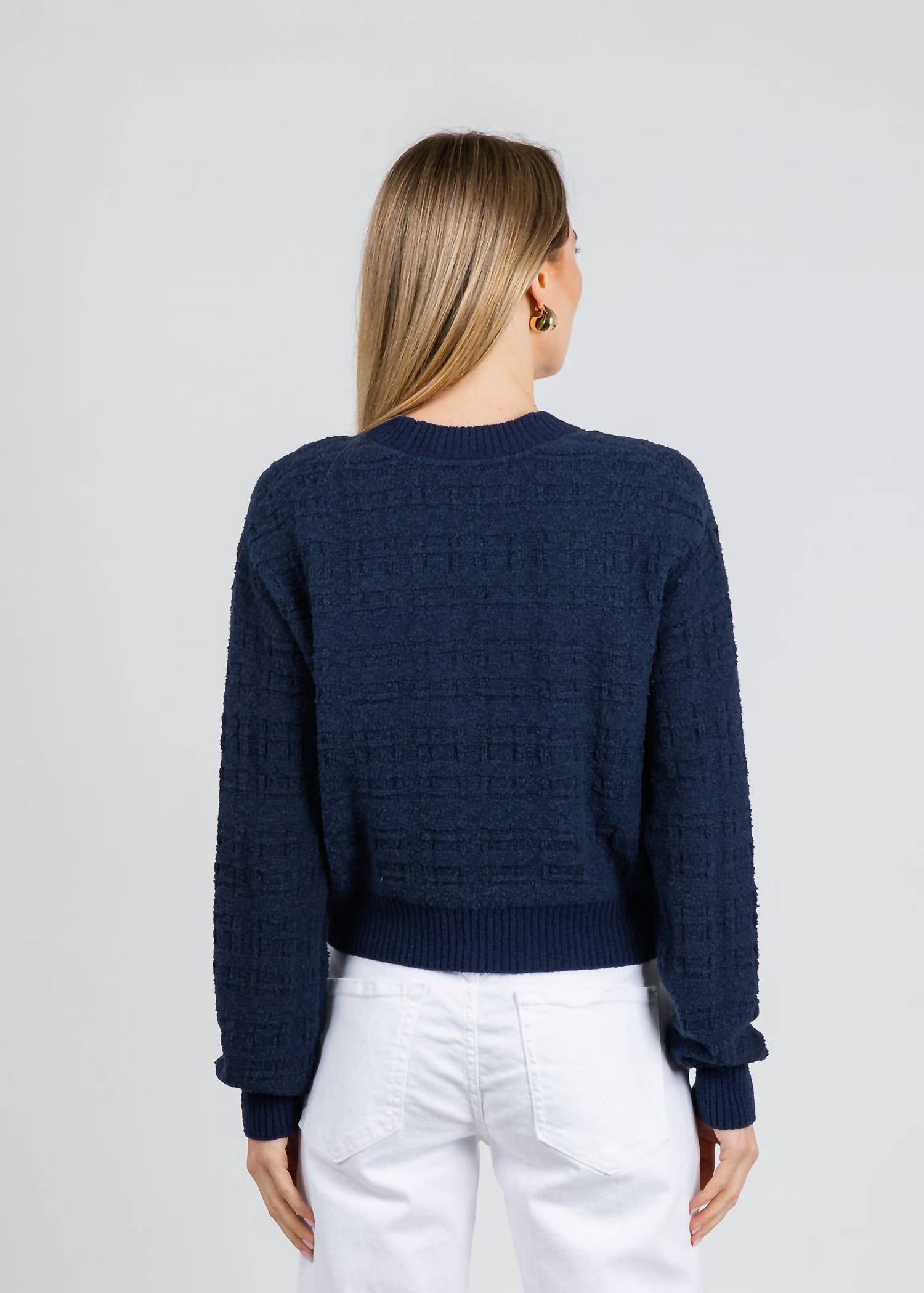 White + Warren - Textured Boucle Cardigan
