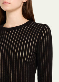 Frame - Sheer Stripe Sweater