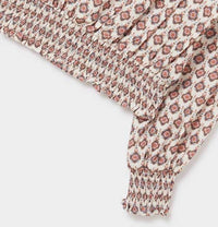 Mayoral - Girl's 2-Piece Rose Blouse With Corduroy Pants
