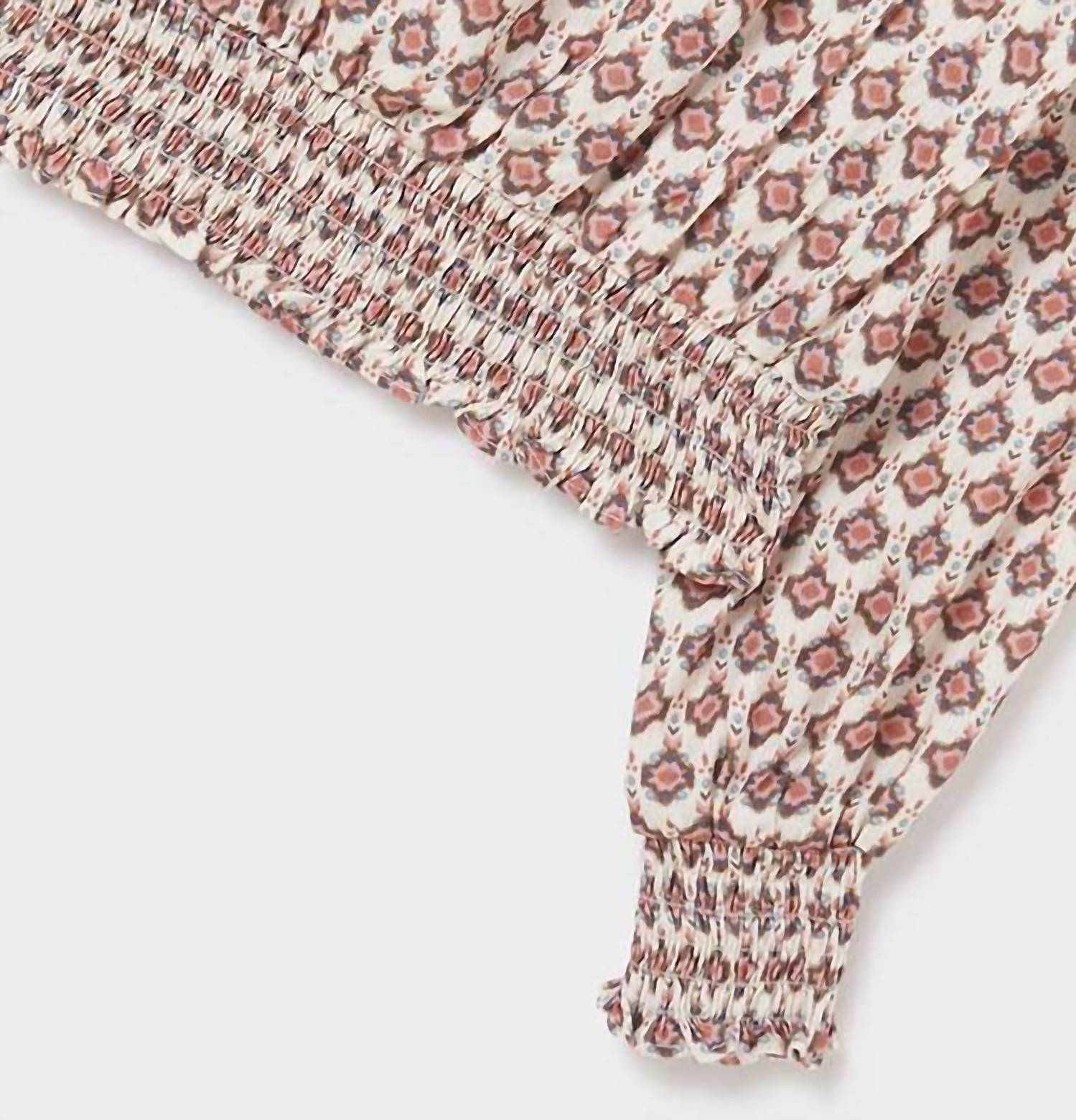 Mayoral - Girl's 2-Piece Rose Blouse With Corduroy Pants