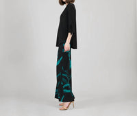 Clara Sun Woo - Tie Cuff Curved Hem Tunic Top