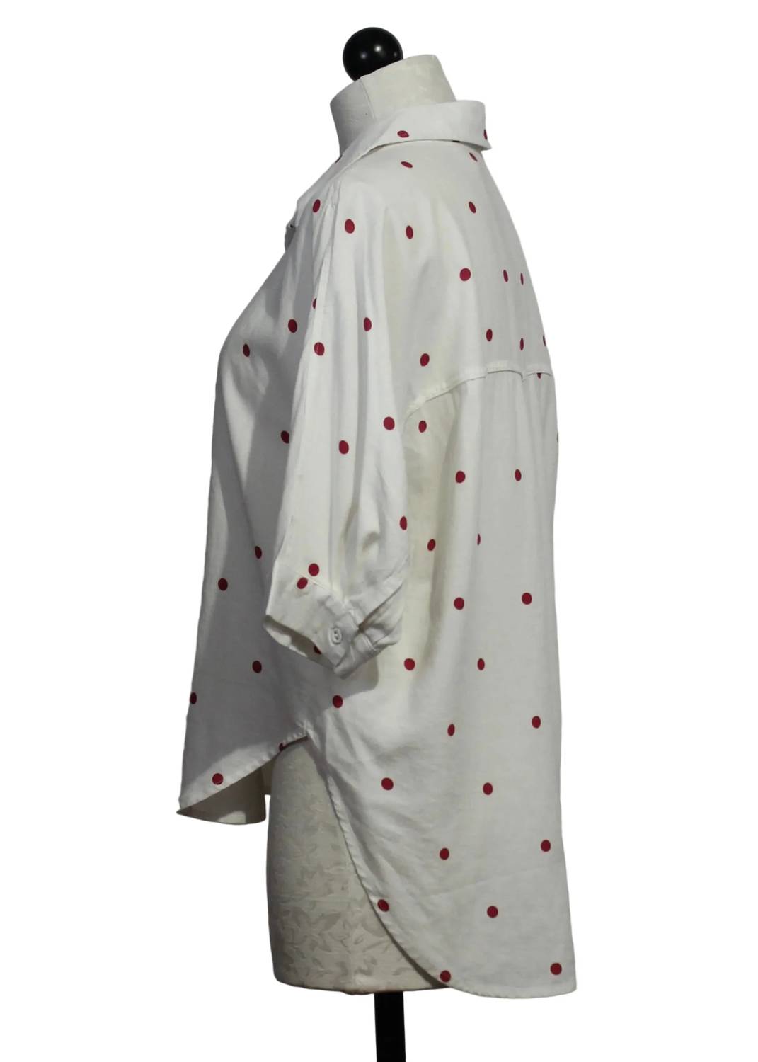 Velvet Heart - Merle Cardinal Polka Dot Shirt