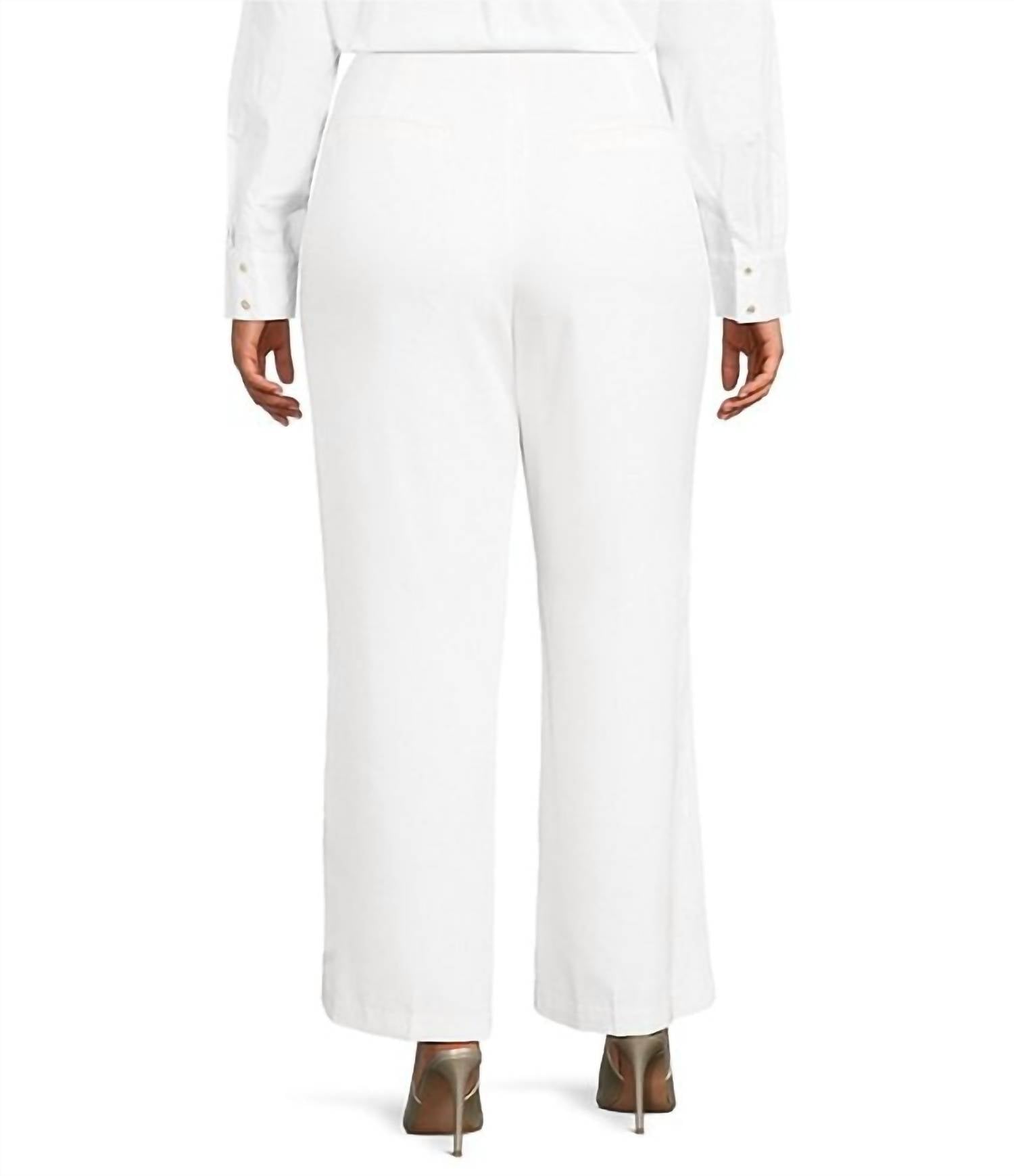 Lucy Paris - Valli Wide Leg Flat Front Pants
