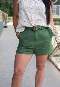 Sadie & Sage - Good Day Braided Belt Shorts