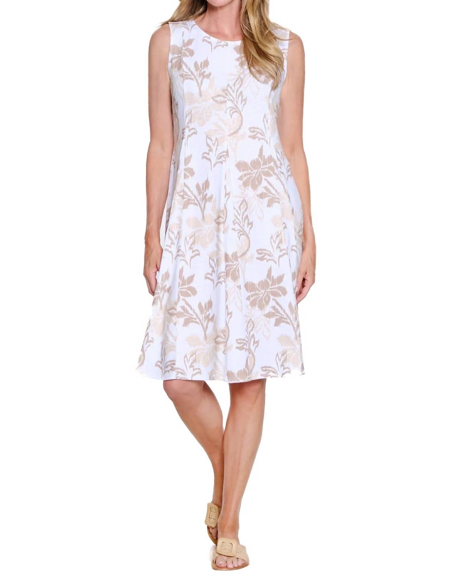 Multiples - Panel Scoop Neck Tank Dress