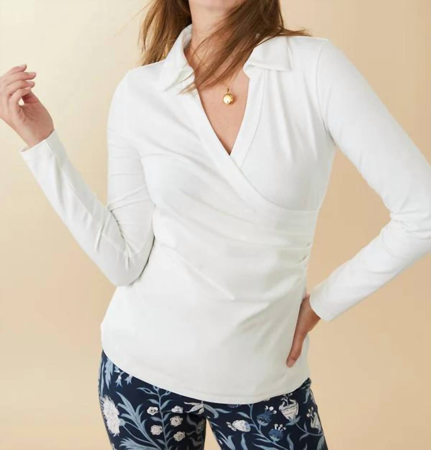 Spartina 449 - Edeline Wrap Top Long Sleeve