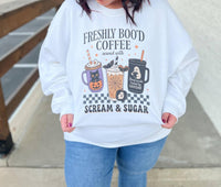 Daisy Chain Designs - Freshly Boo'd Coffee Sweatshirt