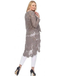 Azi - Beth Crochet Hi-low Tunic Top