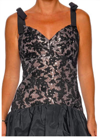 Silvia Tcherassi - Marguerite Black Tie Mini Dress