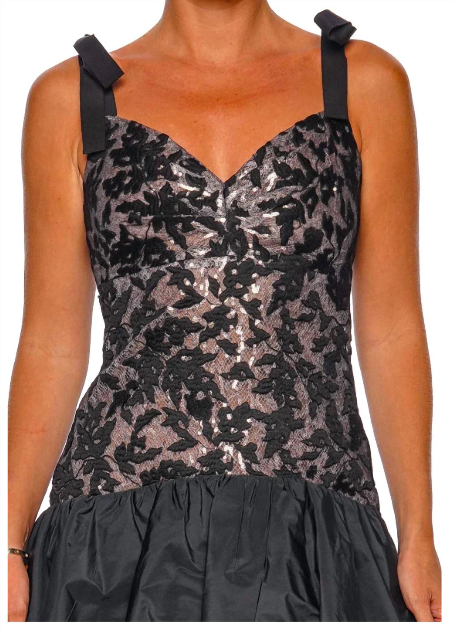Silvia Tcherassi - Marguerite Black Tie Mini Dress