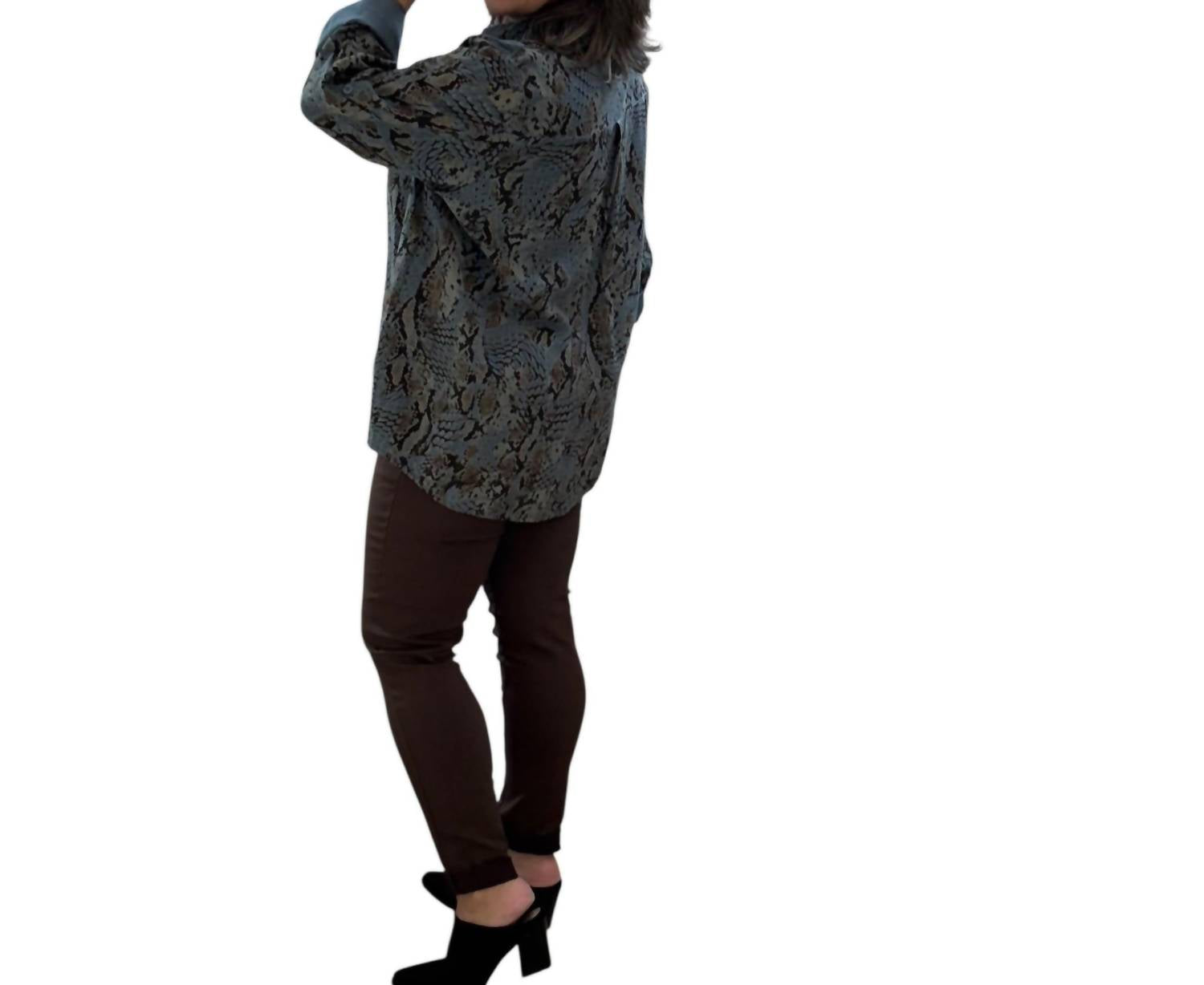 Made In Italy - Savannah Flow Button Front Blouse
