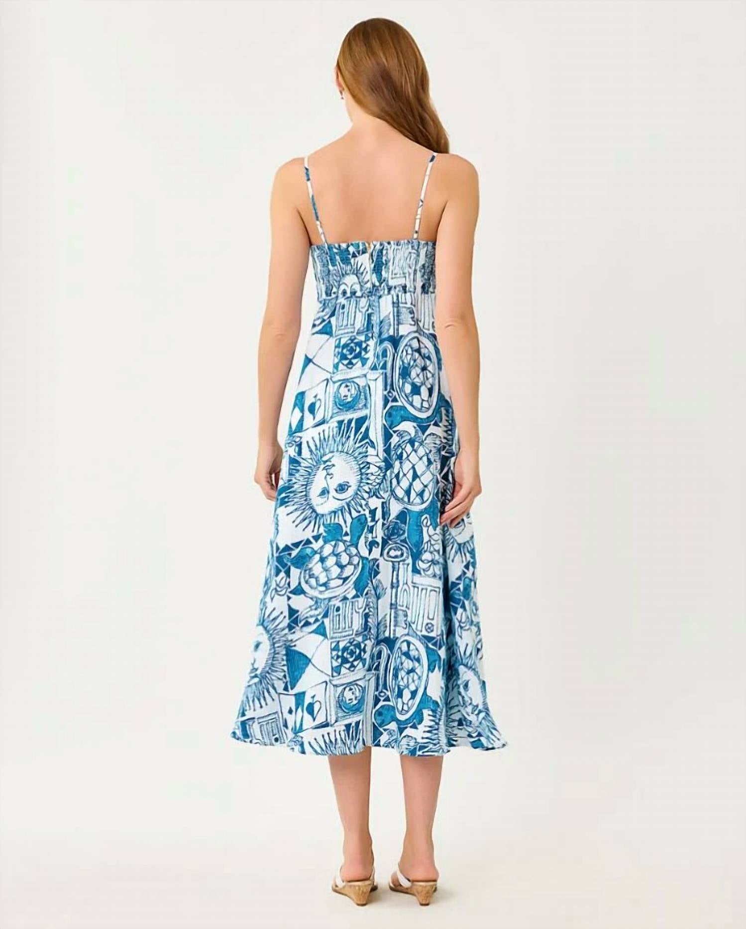 Lilly Pulitzer - JORGIAN LINEN MIDI DRESS