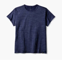 BROOKS Women's Luxe Short Sleeve Top in heather midnight - women's t-shirt