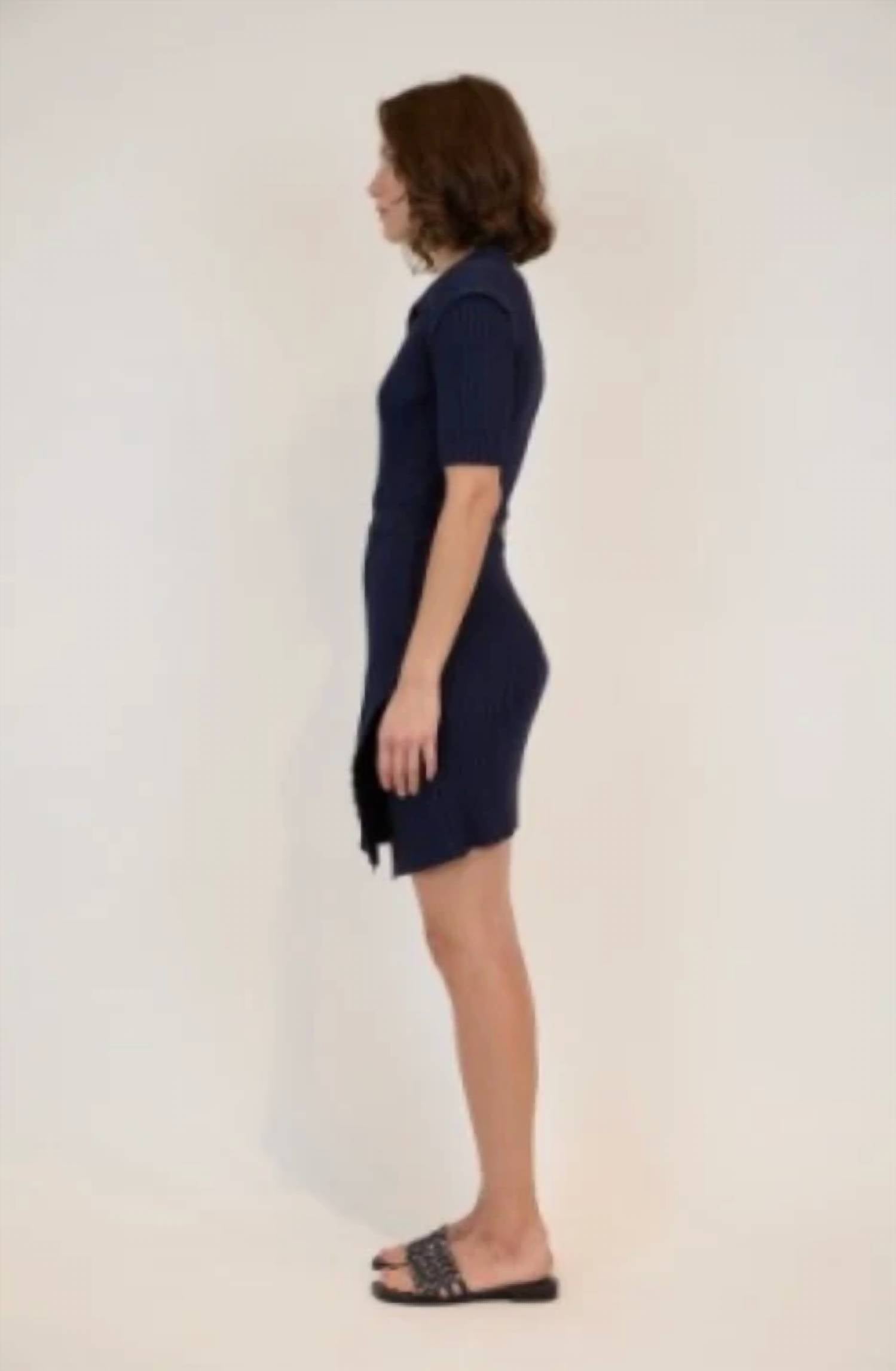 Simkhai - Rayan Short Sleeve Polo Mini Dress