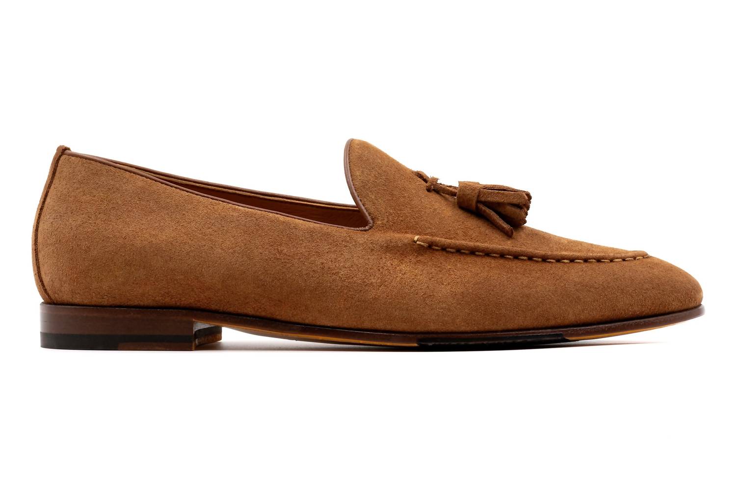 Martin Dingman - Men's Bologna Italian Suede Tassel Loafer