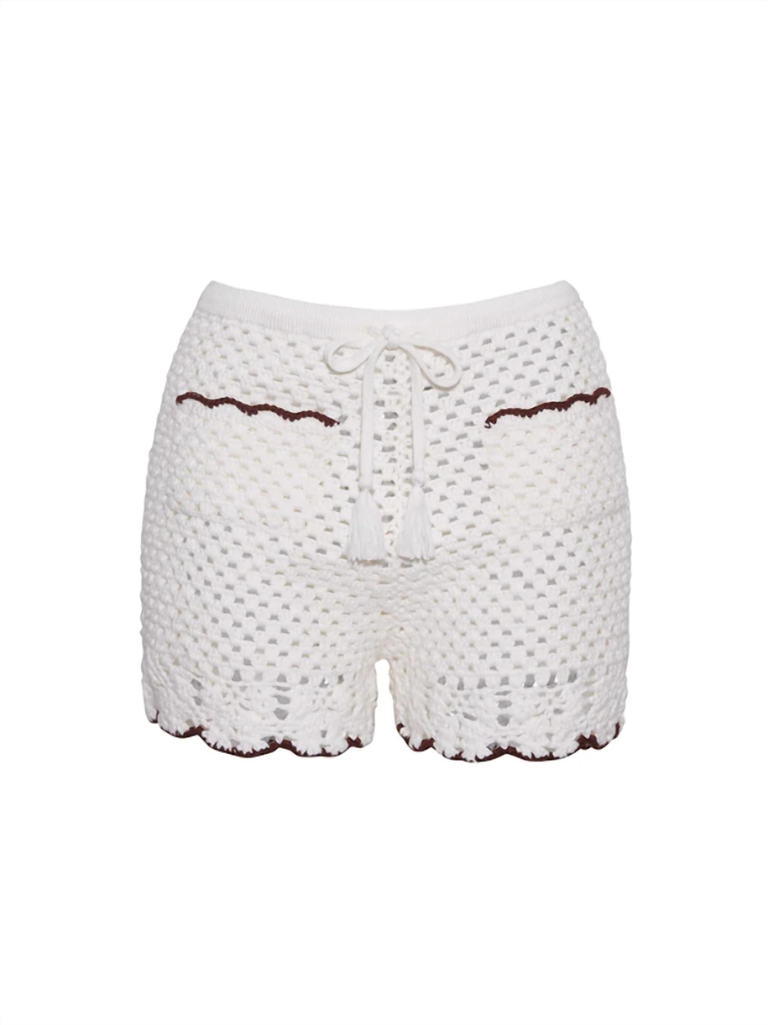 Cara Cara - Brix Crocheted Shorts