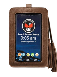 Save the Girls Women's Free Spirit Touch Screen Purses in coffee - women's accessory - alternate view