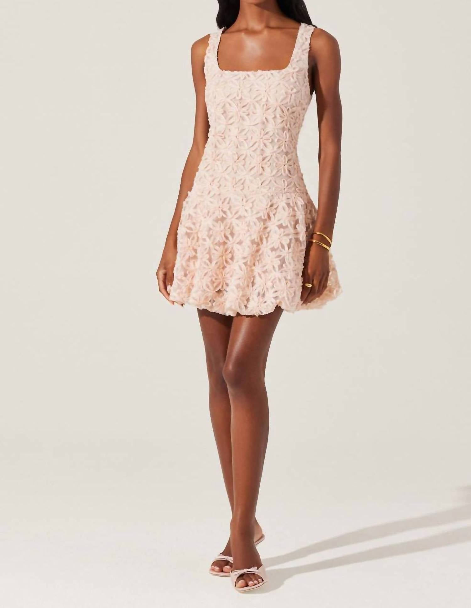 Astr - Fable Floral Bubble Mini Dress