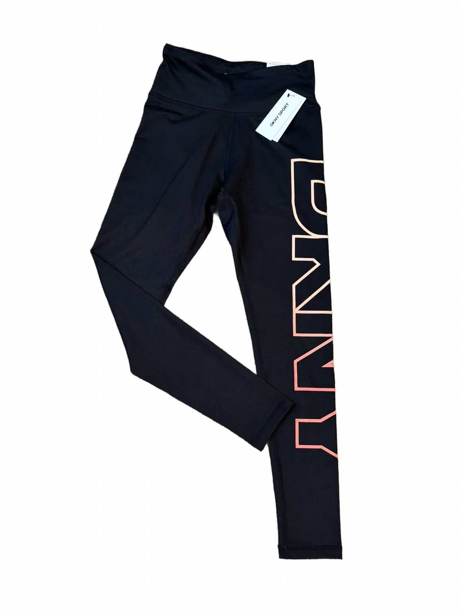 Dkny - Women's Exploded-logo Stretch 7/8 Leggings
