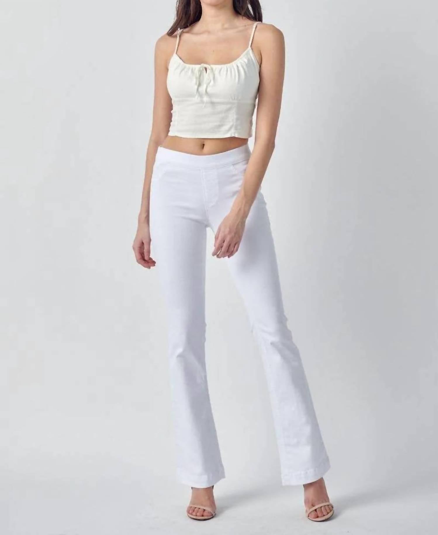 Cello - Mid Rise Pull On Flare Jeggings