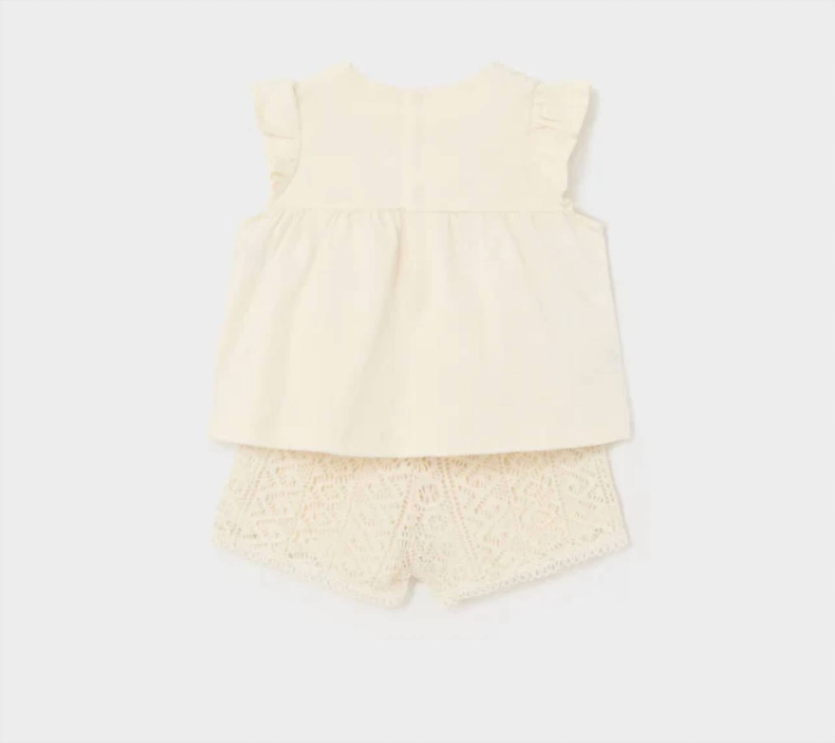 Mayoral - Girl's Knit Cotton Short Set
