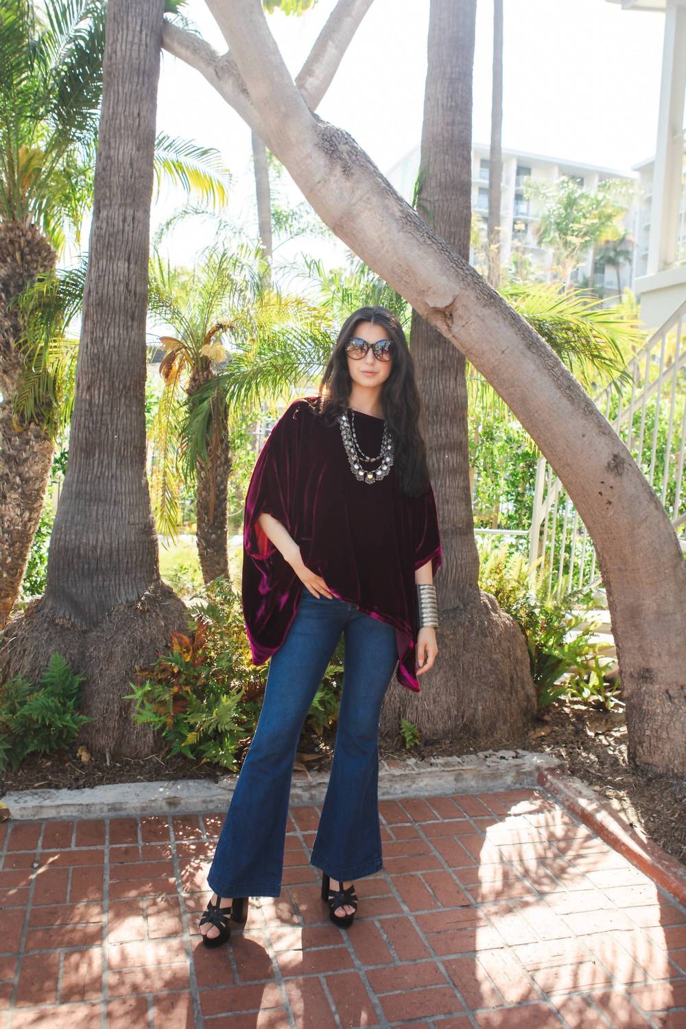 Jennafer Grace - Silk Velvet Scarf Top
