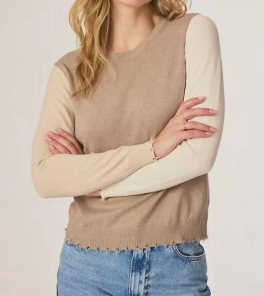 J. Society - Colorblock Crew Neck Sweater