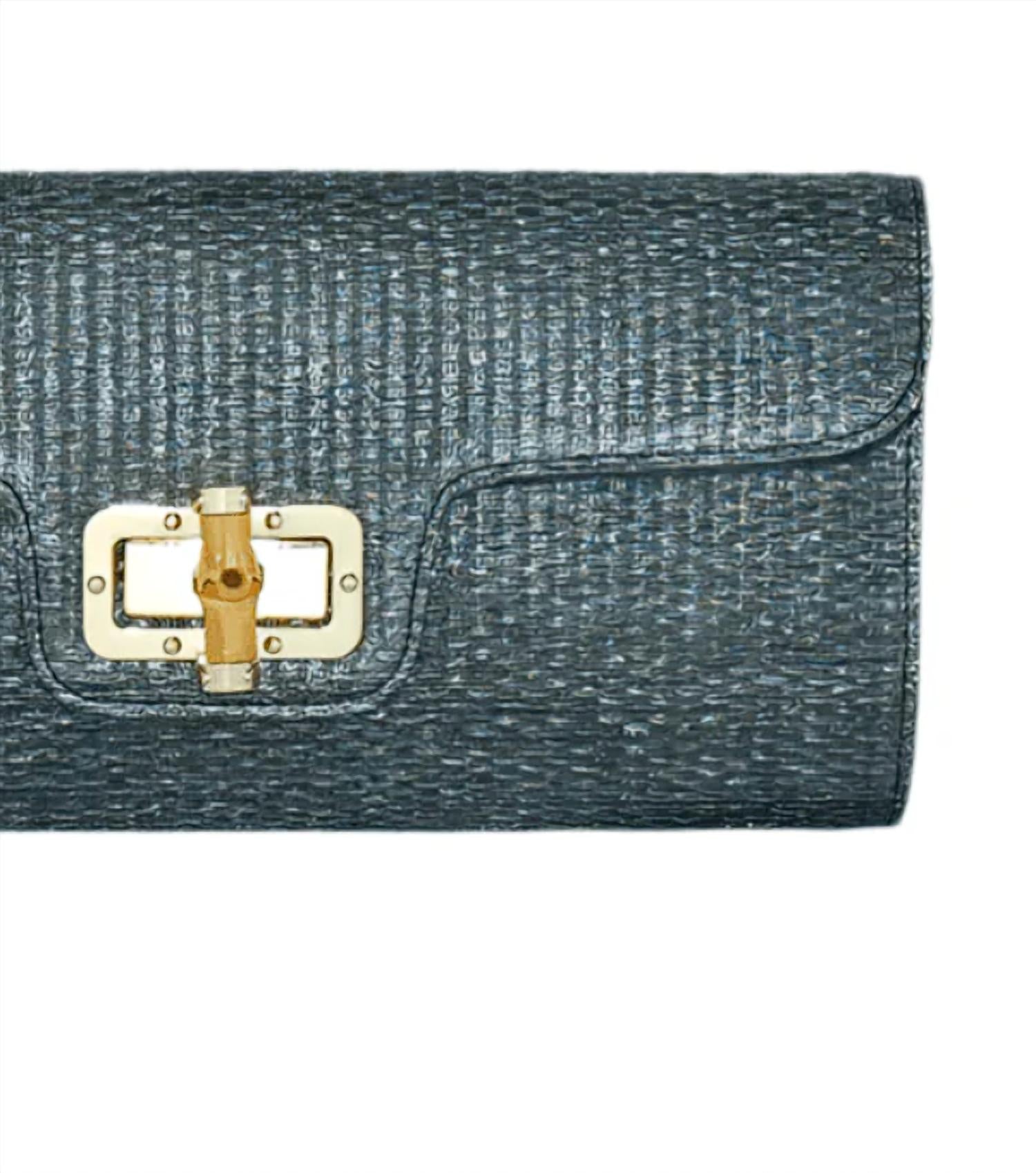 Bc Handbags - Women's Bamboo Buckle Clutch Bag