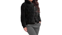 Calmier Unisex - Sensory Weighted Quilted Hoodie Jacket in black - women's top