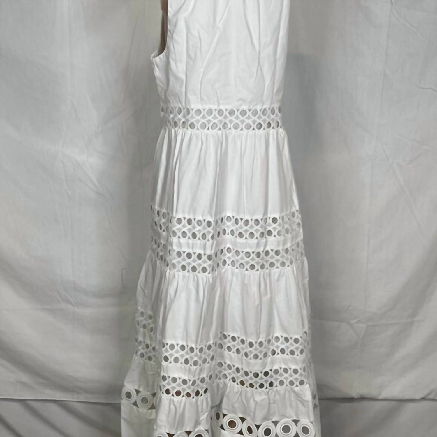SACHIN & BABI Positano Button-up Sleeveless Long Maxi Dress in white - women's dress - view 4