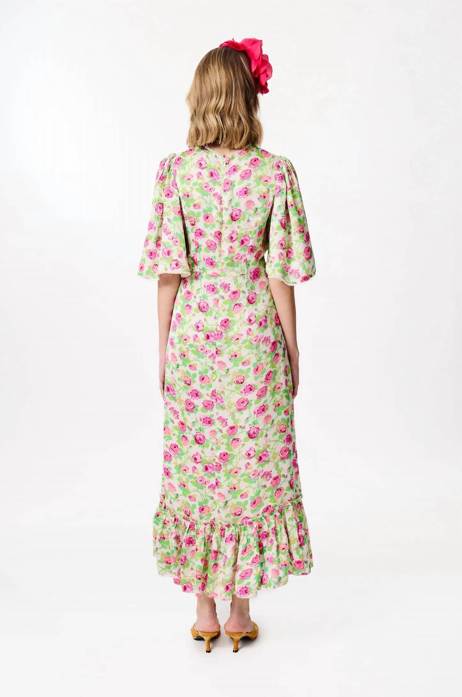 Manoush - Rose Print Midi Dress