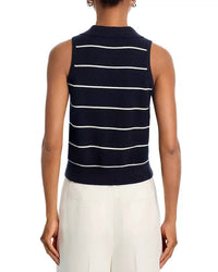 French Connection - Sloane Knit Collared Sleeveless Top