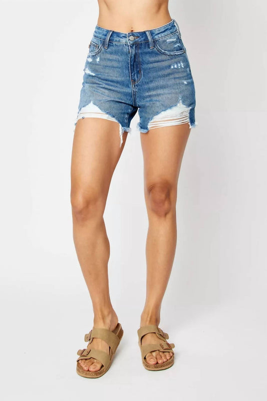 Judy Blue - Women's Ridged Magic Shorts