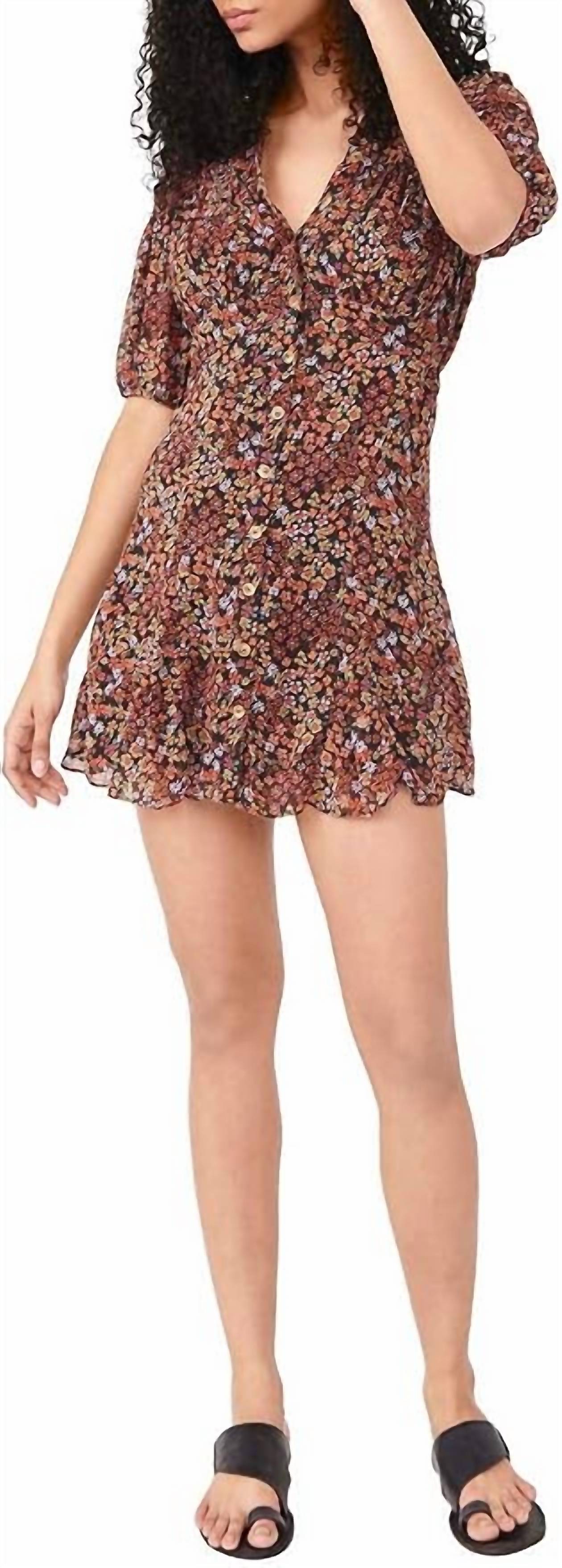 Free People - Bonnie Floral Chiffon Mini Dress