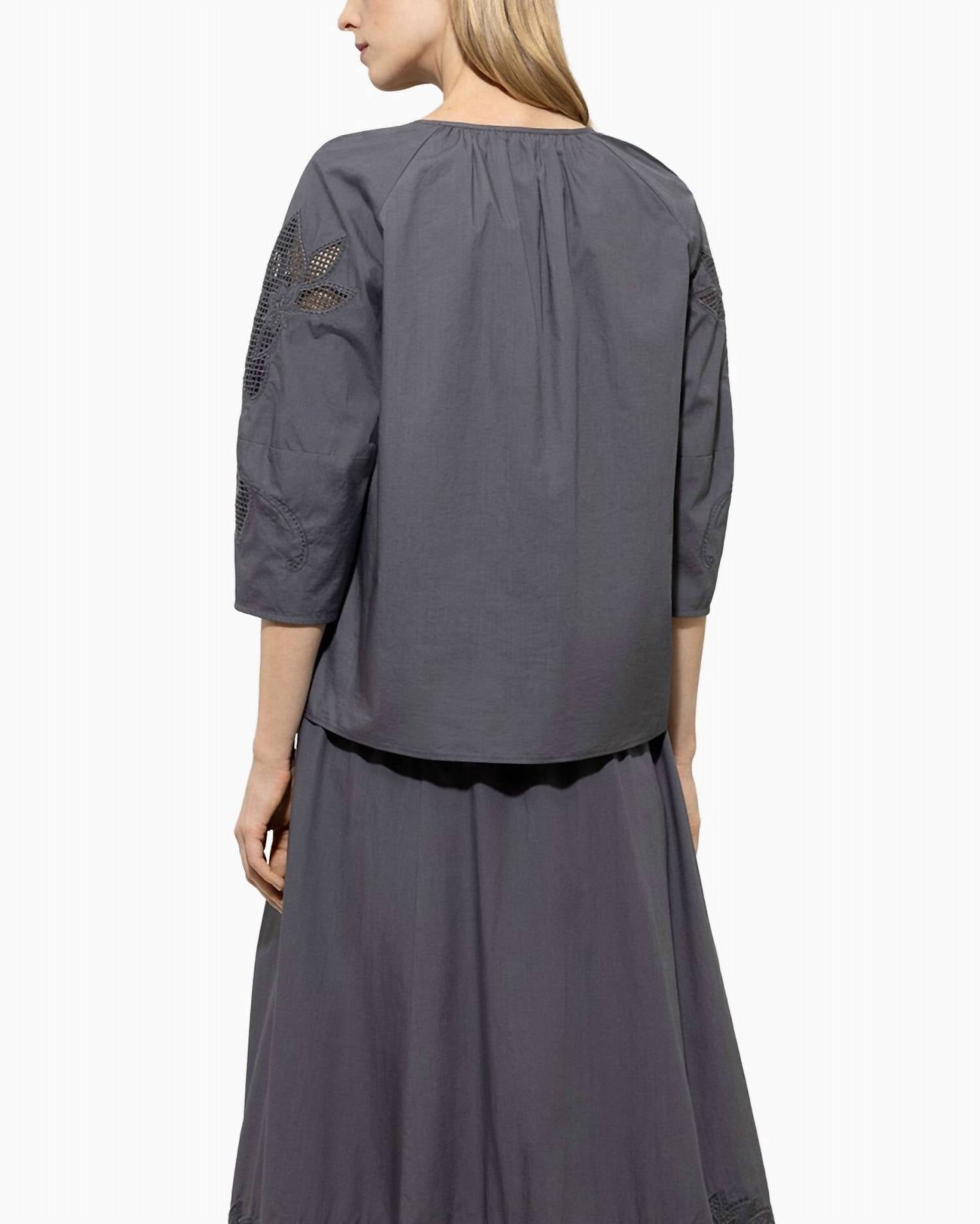 Luisa Cerano - Pure Cotton Embroidered Blouse
